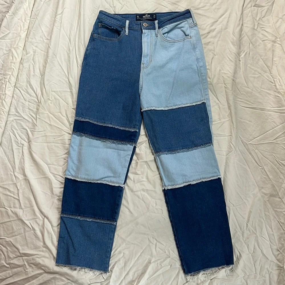 Patchwork Hollister denim jeans 🩵 - Picture 2 of 9